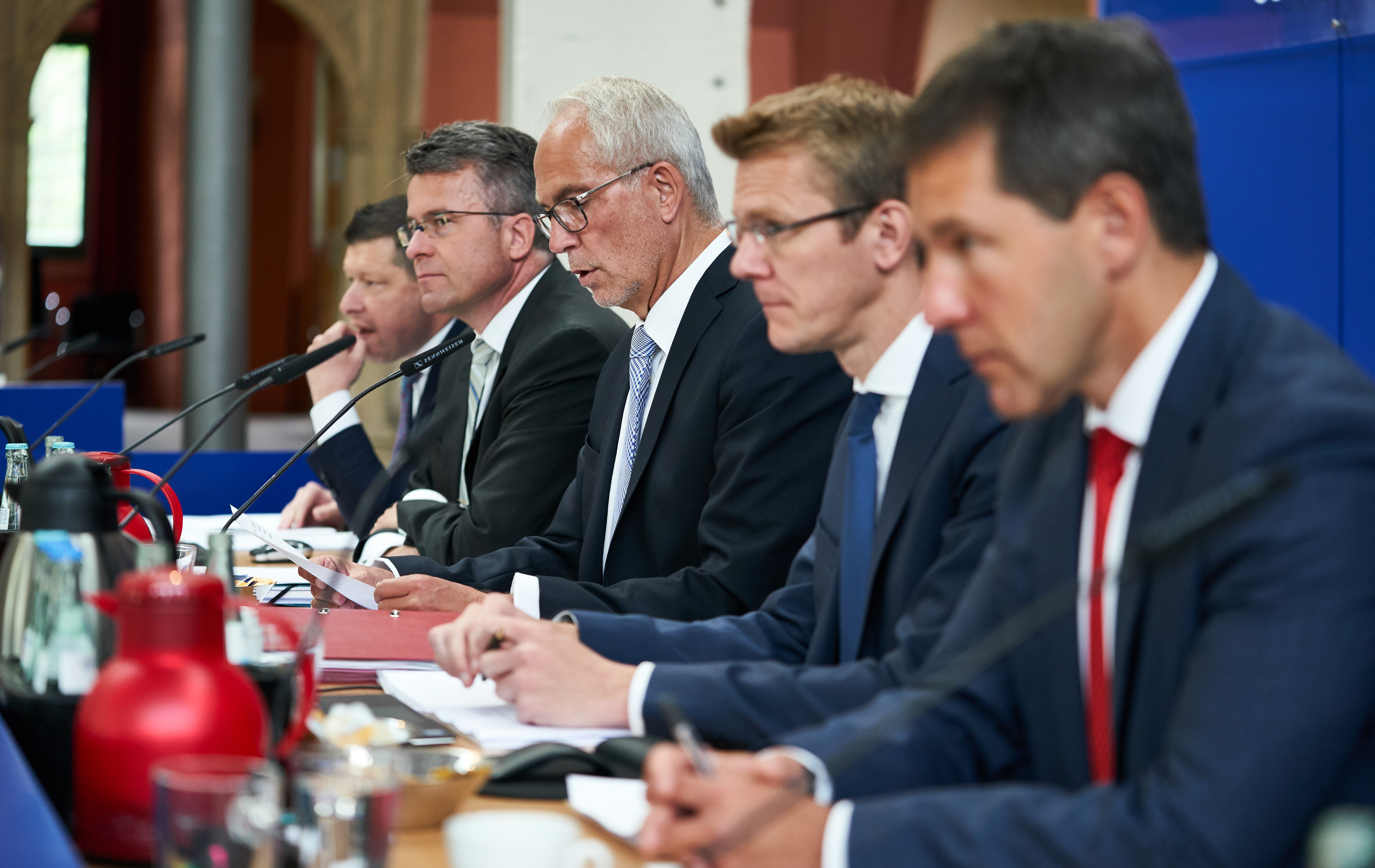 Portrait of the Supervisory Board and the Executive Board of the Masterflex Group at a General Meeting of Shareholders