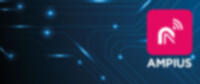 Moodbild zur AMPIUS® App: App-Logo vor einem abstrakten Hintergrund.
